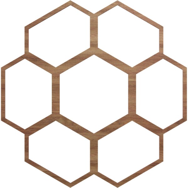 Ekena Millwork Florin Wood Fretwork Pierced Ceiling Medallion, Walnut, 26"OD x 11 1/8"ID x 1/4"T CMWP26X26X0250FOWA - main